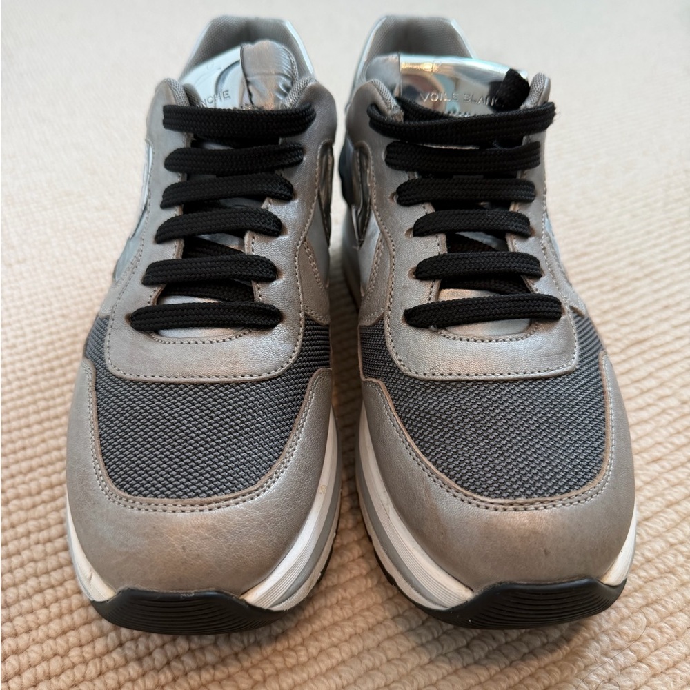 VOILE BLANCHE silver platform sneaker size 39